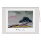 お悔やみ気にカード (正面横)