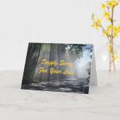 お悔やみ申し上げます カード (黄色い花)