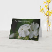 お悔やみ申し上げます カード (黄色い花)