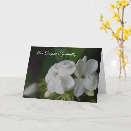 お悔やみ申し上げます カード (黄色い花)