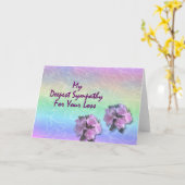 お悔やみ申し上げます カード (黄色い花)