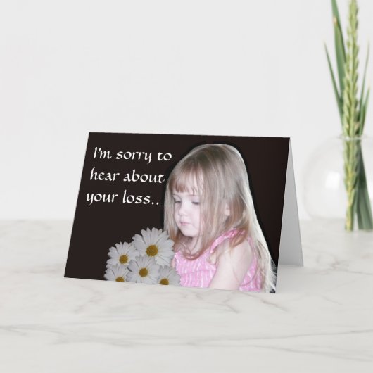 お悔やみ申し上げます カード (正面)