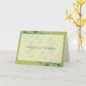 お悔やみ申し上げます カード (黄色い花)