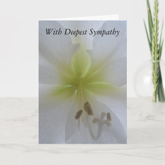 お悔やみ申し上げます カード (正面)