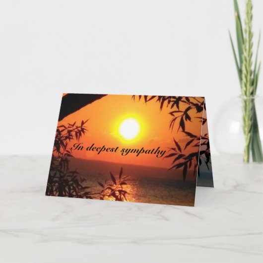 お悔やみ申し上げます カード (正面)