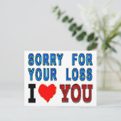 お悔やみ申し上げます ポストカード (スタンド正面)