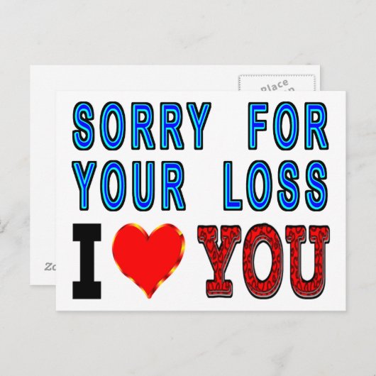 お悔やみ申し上げます ポストカード (正面/裏面)