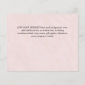 お悔やみ申し上げます　ライフセレブレーション 招待状 (裏面)