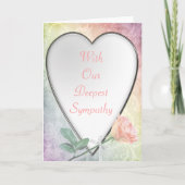 お悔やみ申し上げます – 悔やみや弔慰 – お悔やみ申し上げます カード (正面)