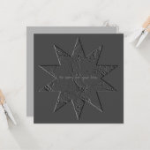 お悔やみ申し上げます、悔やみや弔慰・コンフォレンススター カード (正面/裏面インサイチュ)