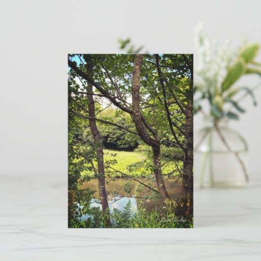 お悔やみ申し上げ悔やみや弔慰 サンキューカード (スタンド正面)