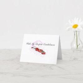 お悔やみ申し上げ カード