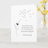 お悔やみ申し込み – 忌引きカード カード (黄色い花)