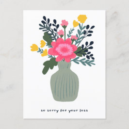 お悔やみ花瓶カスタム紛失 ポストカード