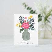 お悔やみ花瓶カスタム紛失 ポストカード (スタンド正面)