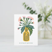 お悔やみ花瓶カスタム紛失 ポストカード (スタンド正面)