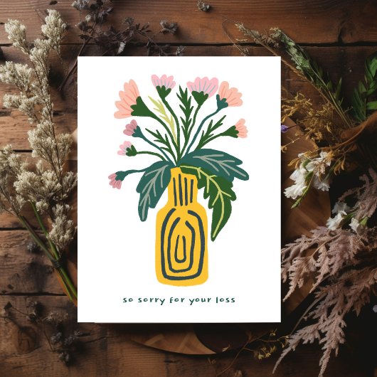 お悔やみ花瓶カスタム紛失 ポストカード