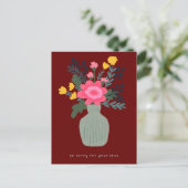 お悔やみ花瓶カスタム紛失 ポストカード (スタンド正面)