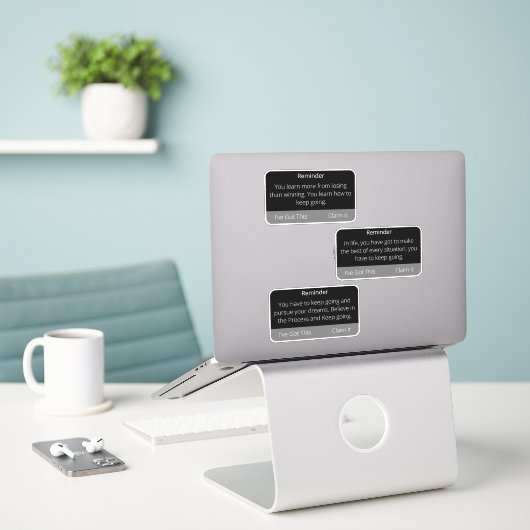 お悔やみ葬式保行支援3 シール (デスク上のノートパソコン)