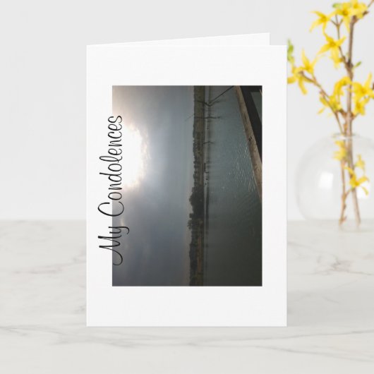 お悔やみ カード (黄色い花)