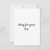 お悔やみ サンキューカード (裏面)