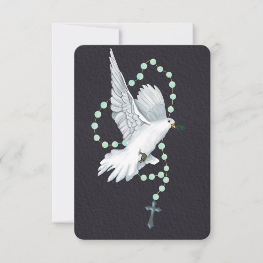 お悔やみ サンキューカード (正面)