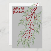 お悔やみ シーズンカード (正面/裏面)