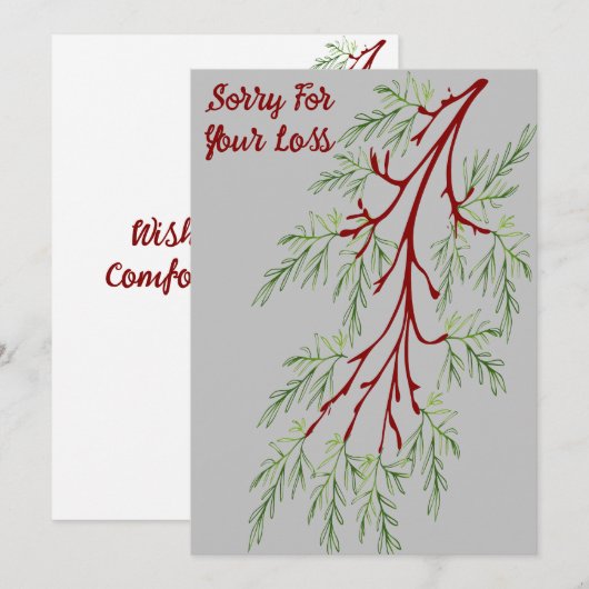 お悔やみ シーズンカード (正面/裏面)