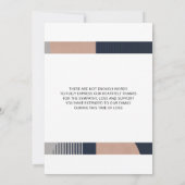 お悔やみ フォト 哀悼 弔慰 記念カード (裏面)