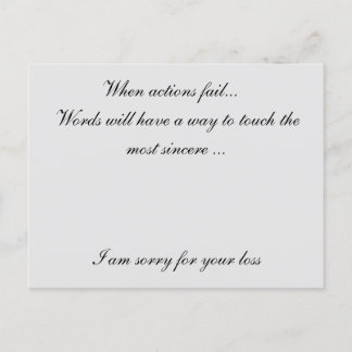 お悔やみ ポストカード