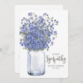 お悔や考えるみの言葉 シーズンカード (正面/裏面)