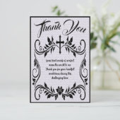 お悔シンプルやみメッセージの葬儀 サンキューカード (スタンド正面)