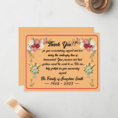 お悔シンプルやみメッセージの葬儀 ノートカード (正面/裏面インサイチュ)