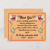 お悔シンプルやみメッセージの葬儀 ポストカード (正面/裏面)