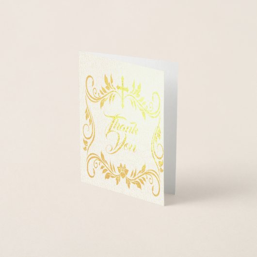 お悔シンプルやみメッセージの葬儀 箔カード (正面)