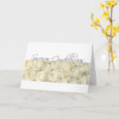 お悔スペインのやみカード カード (黄色い花)