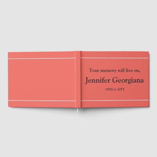 お悔ミニマルやみゲストブック ゲストブック (全面)