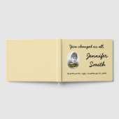 お悔ミニマルやみパーソナライズされたゲストブック ゲストブック (全面)