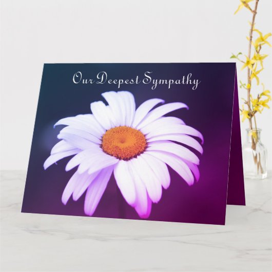 お悔考えやみ カード (黄色い花)