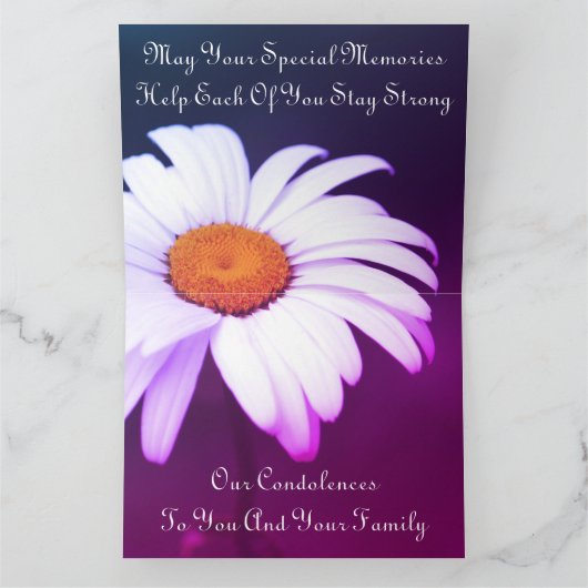 お悔考えやみ カード (内部)