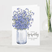 お悔考えるやみの遺族の死を愛する方 カード (正面)