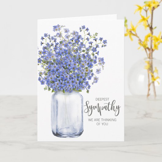 お悔考えるやみの遺族の死を愛する方 カード (黄色い花)