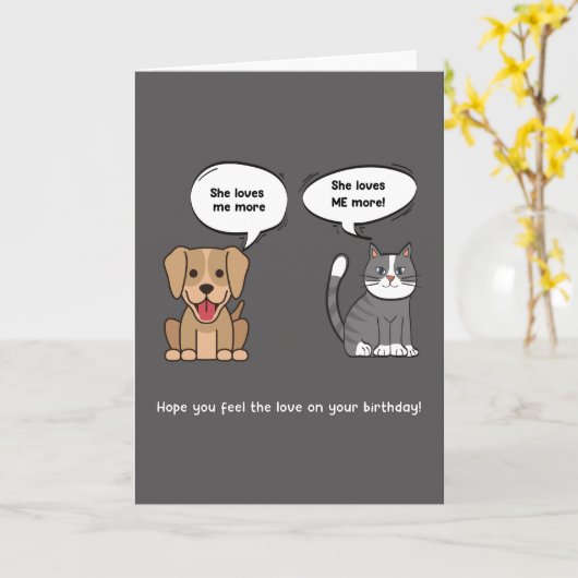 お感じ母さんの誕生日の愛を願う カード (黄色い花)