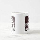 お感じ部屋に詰め込まれた？（不思議の国） コーヒーマグカップ (中央)