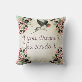 お感動的もし前が夢に見る水彩 クッション