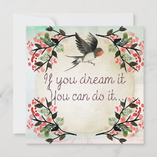 お感動的もし前が夢に見る水彩 シーズンカード (正面)