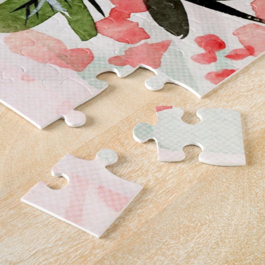 お感動的もし前が夢に見る水彩 ジグソーパズル (側面)