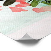 お感動的もし前が夢に見る水彩 ポスター (角)