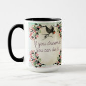 お感動的もし前が夢に見る水彩 マグカップ (左)