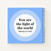 お感動的前は世界青の光だ ノートブック (裏面)